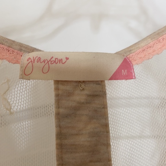 Grayson oatmeal coloured knit like top in size M - Picture 2 of 8